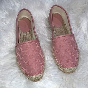 Gucci pink espadrilles
